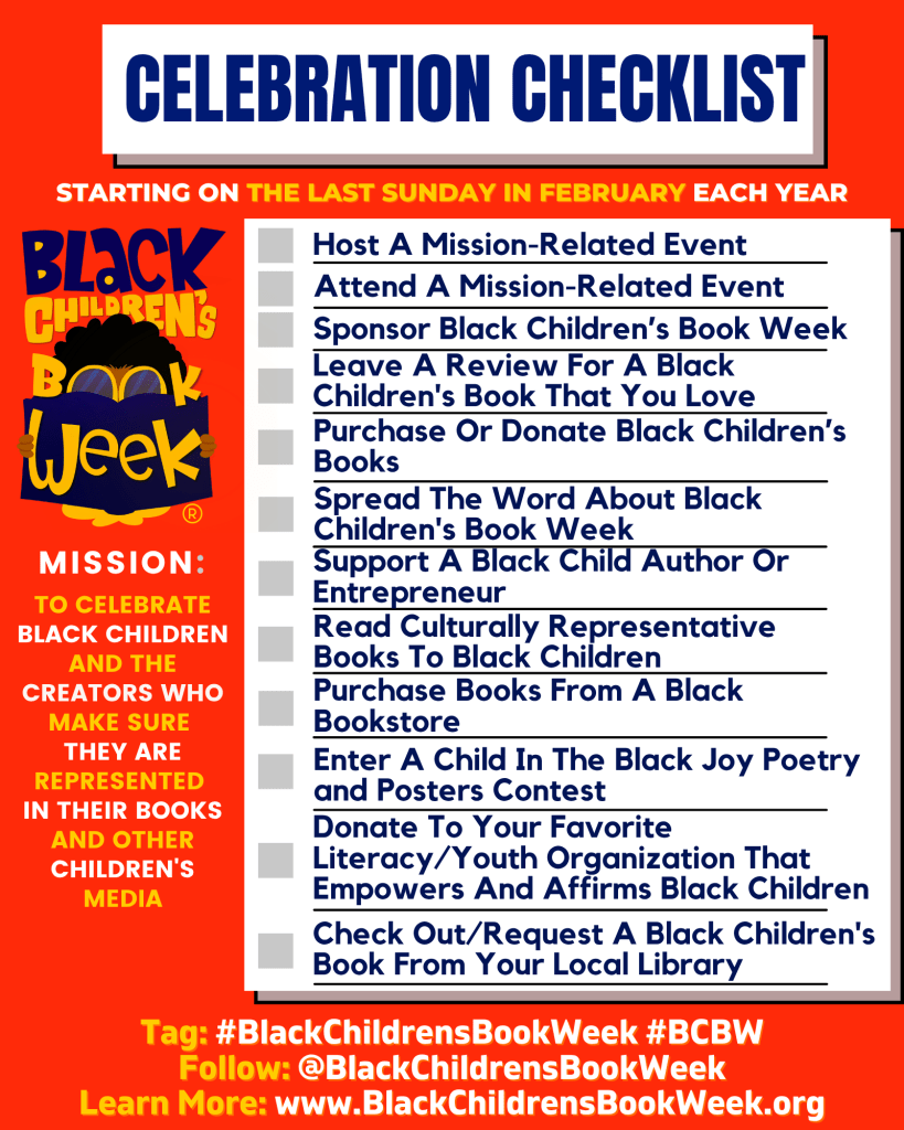 Updated Black Children's Book Week Checklist